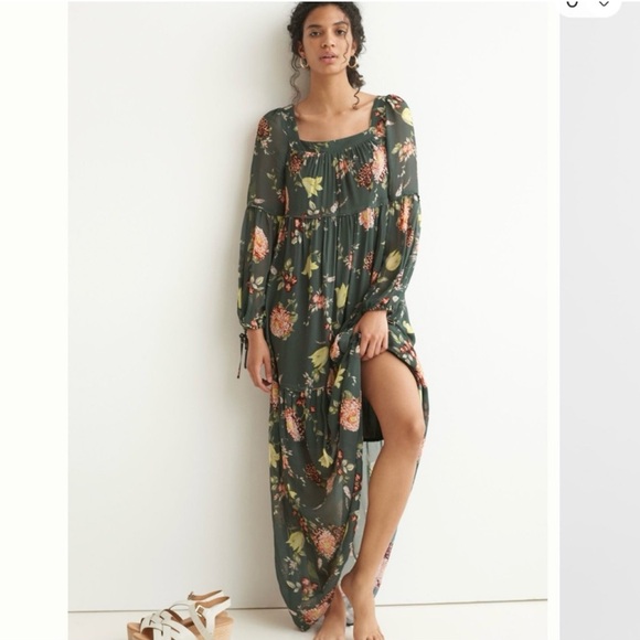 Anthropologie Evelin Maxi Dress Peasant Style Extra Large XL - Picture 2 of 8